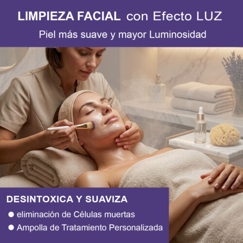 Limpieza facial con Efecto LUZ en Sevilla